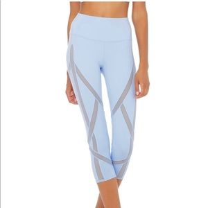 Alo Yoga High-Waist Laced Capri - UV Blue